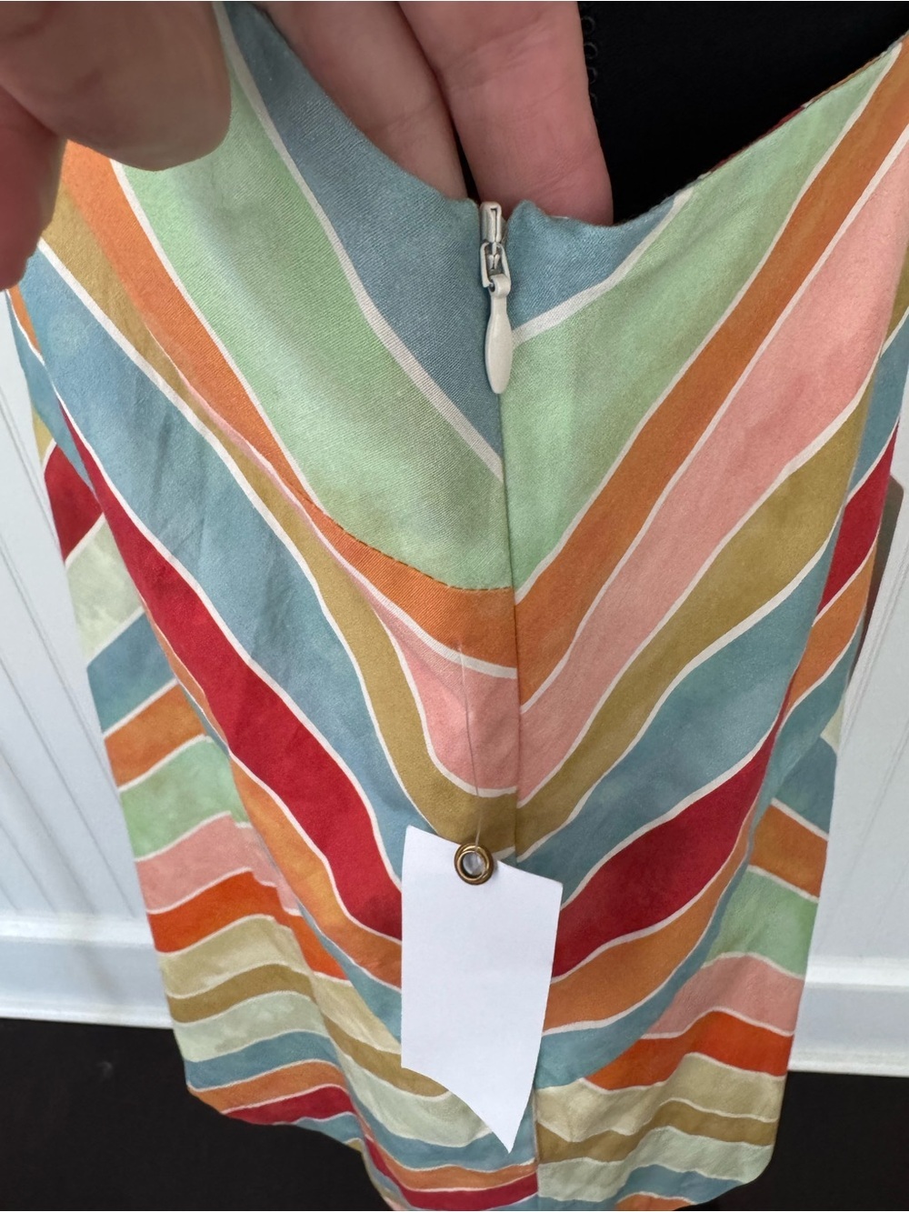 NWT Mestiza New York Payton Mini Dress In Cabana Stripe ~ Size Large - Picture 8 of 14
